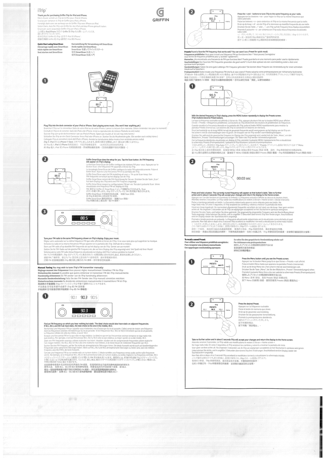 Griffin iTrip Quick Start Guide