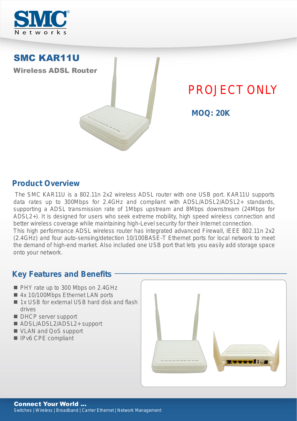 SMC Networks KAR11U Datasheet