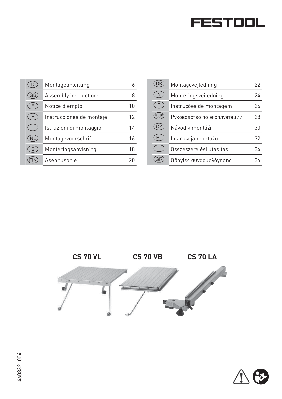 Festool CS-70-vl User Manual