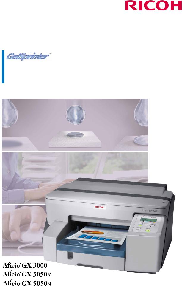 Ricoh AFICIO GX 3000 BROCHURE