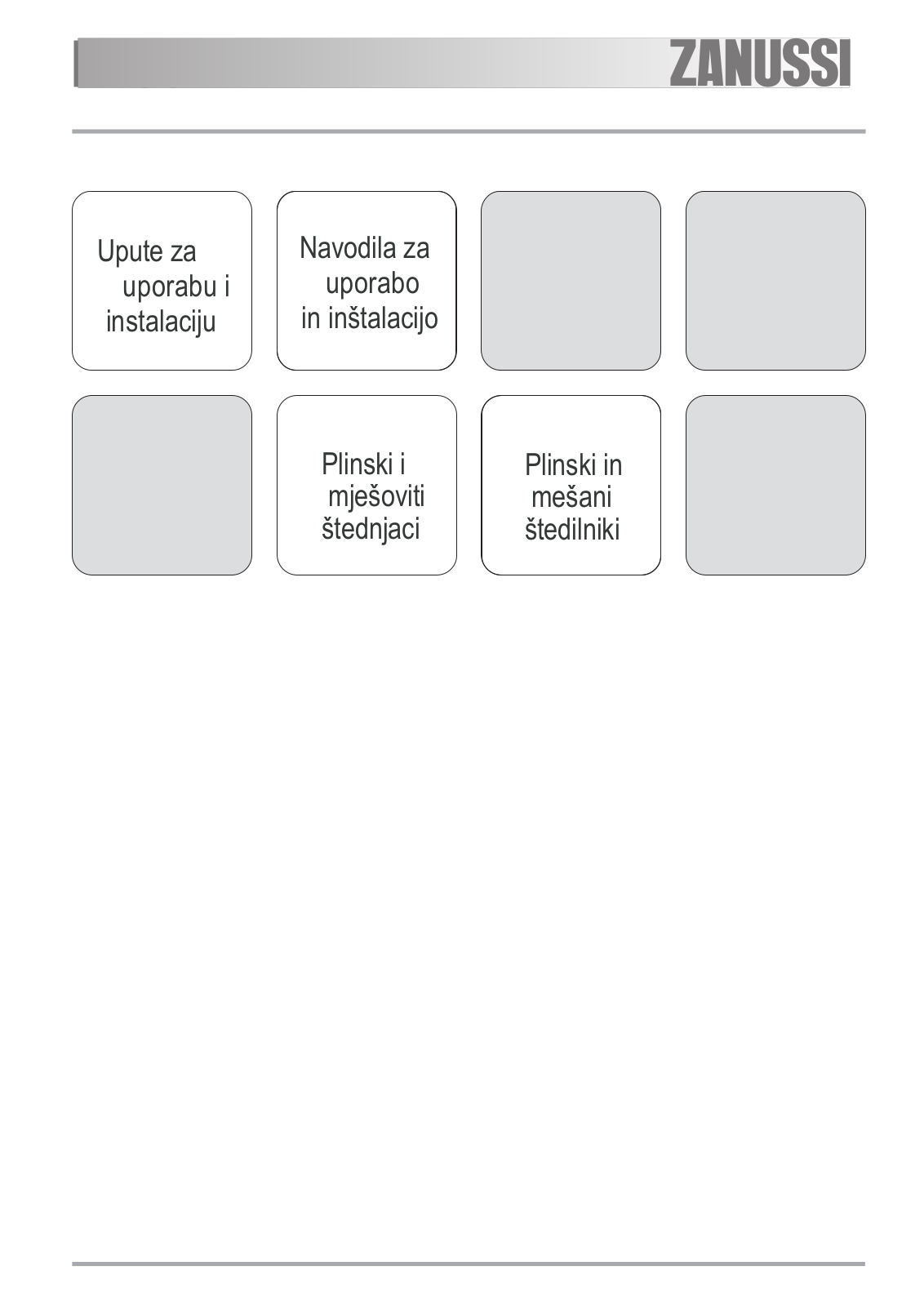 Zanussi ZCM961NW, ZCM961NX User Manual