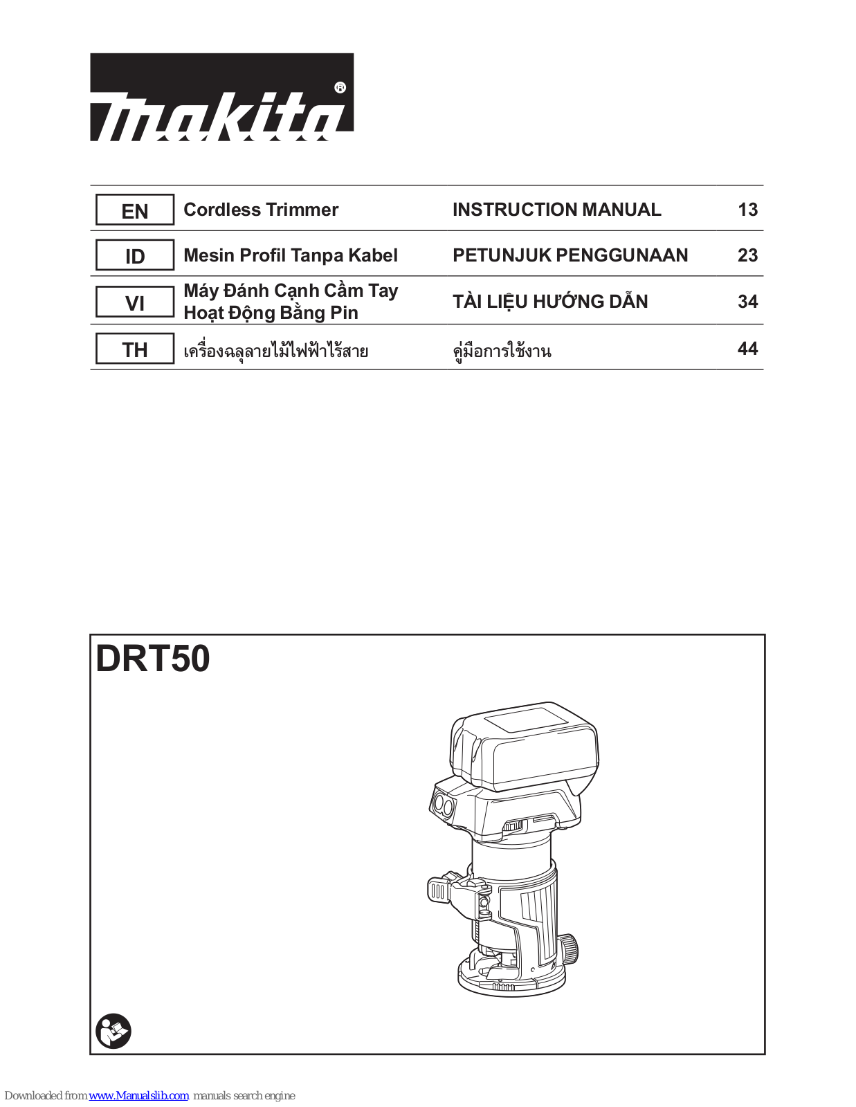 Makita DRT50 Instruction Manual