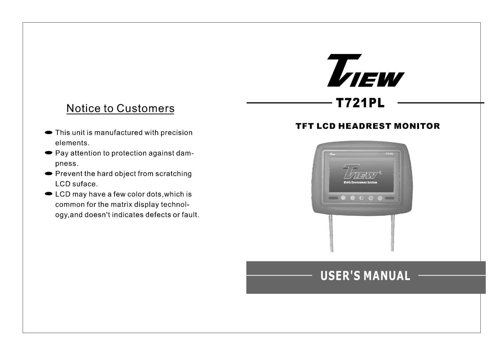 Tview T721PL User Manual - ManualMachine.com