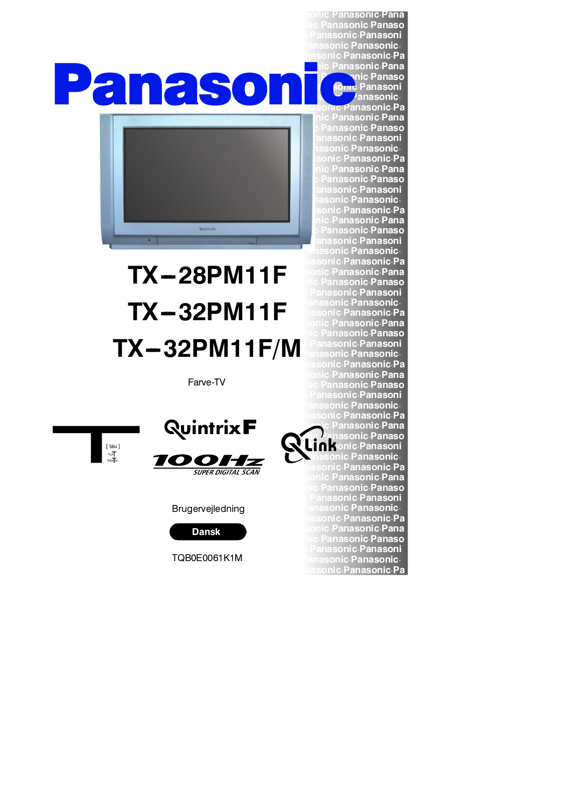 PANASONIC TX-32PM11FM, TX-32PM11F, TX-28PM11F User Manual