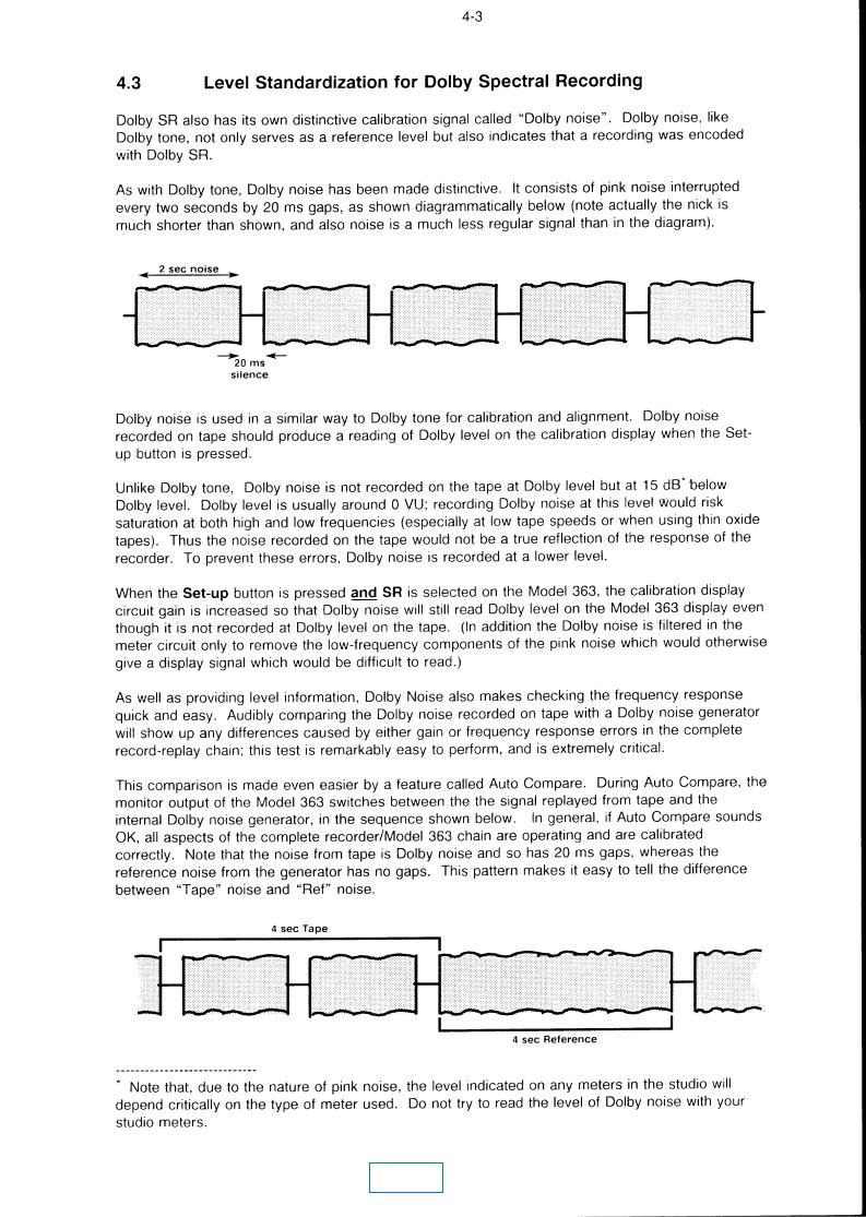 dolby 363 User Manual