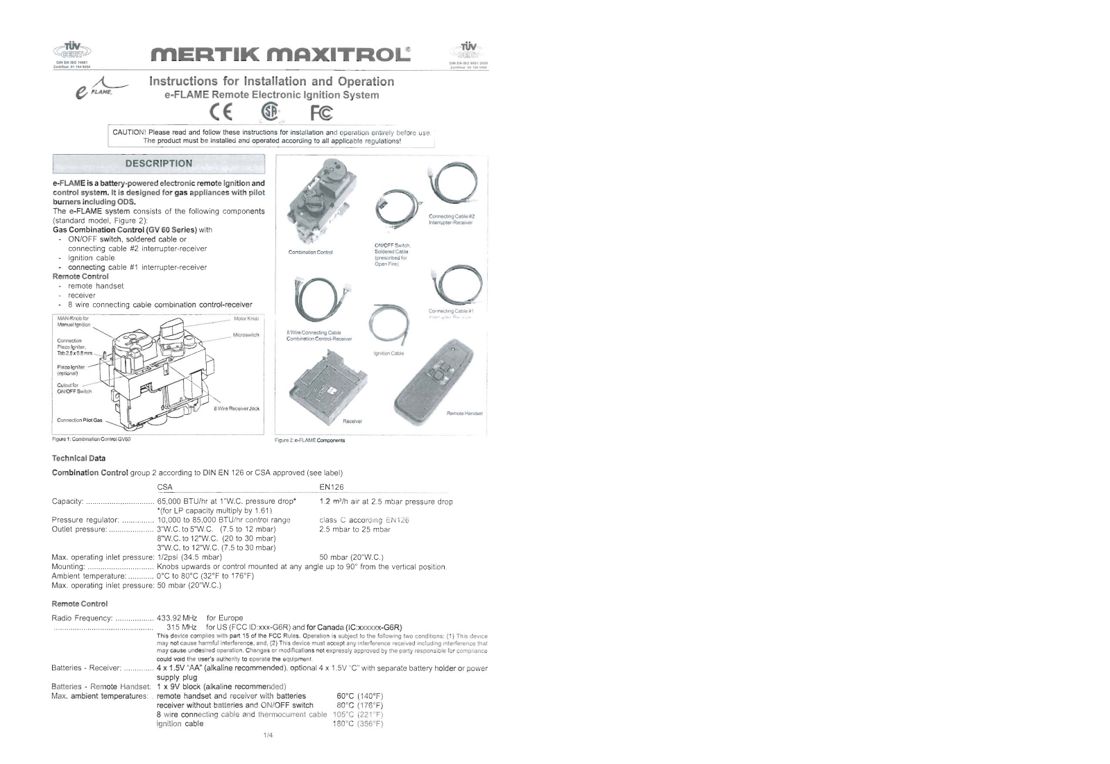 Mertik Maxitrol and KG G6R User Manual