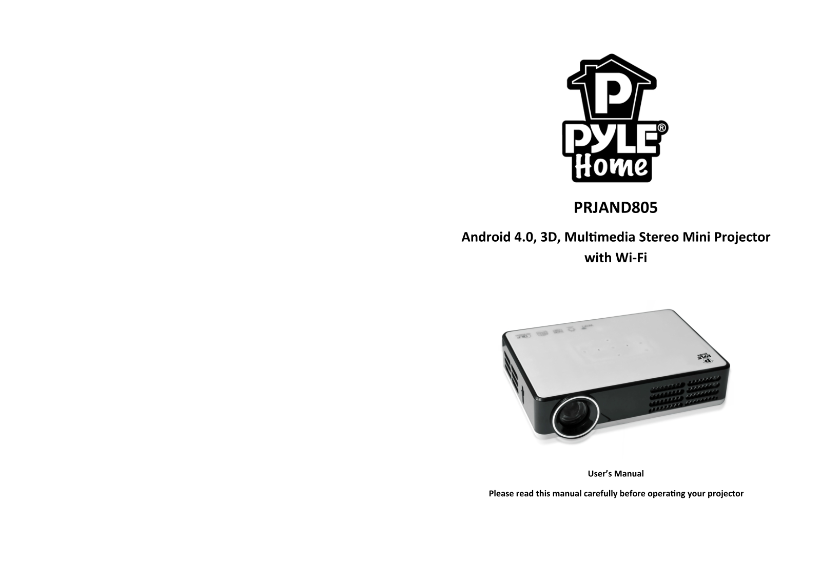 Pyle Pro PRJAND805 User Manual