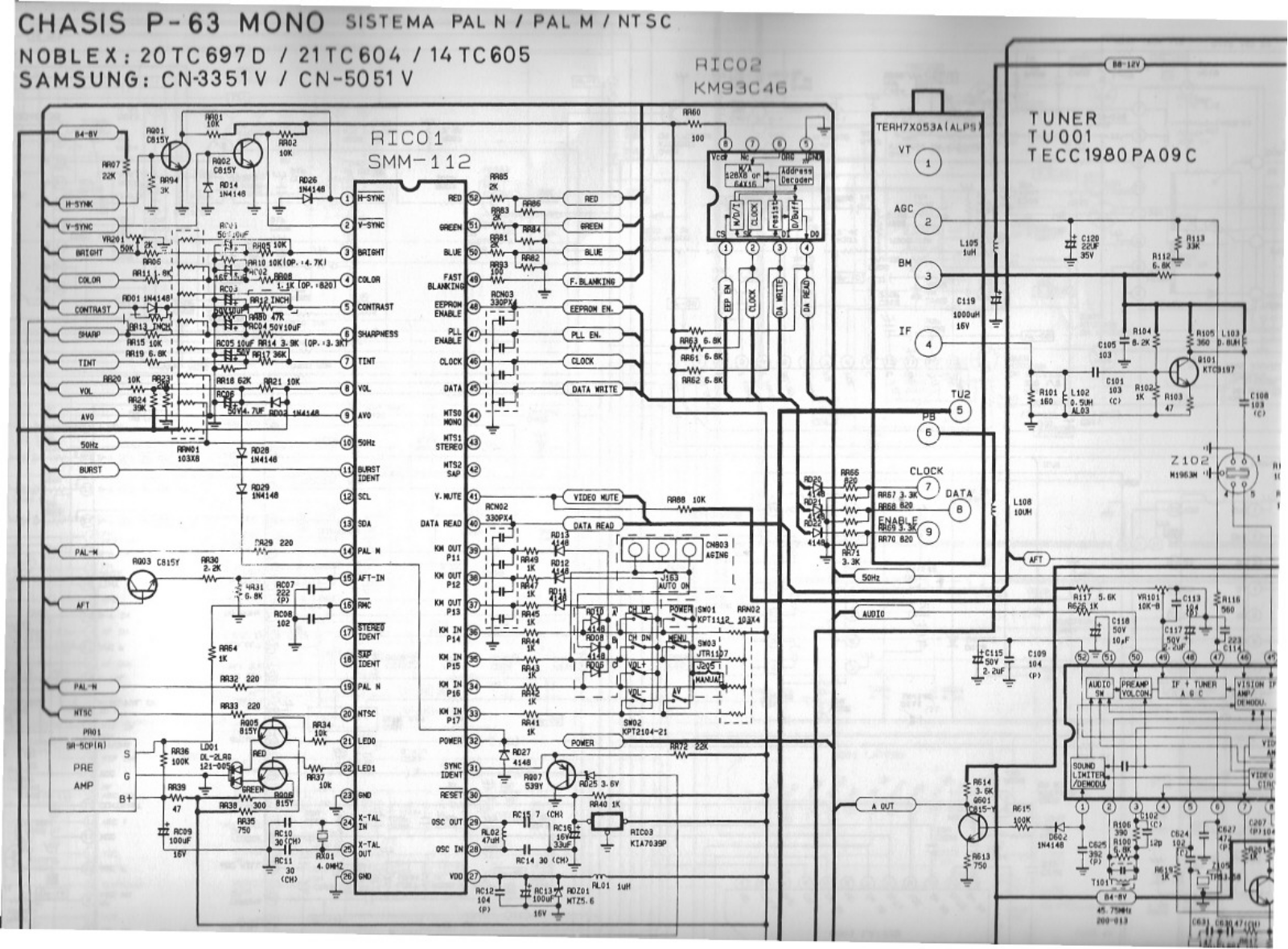 SAMSUNG CN3351V, CN5051V Diagram