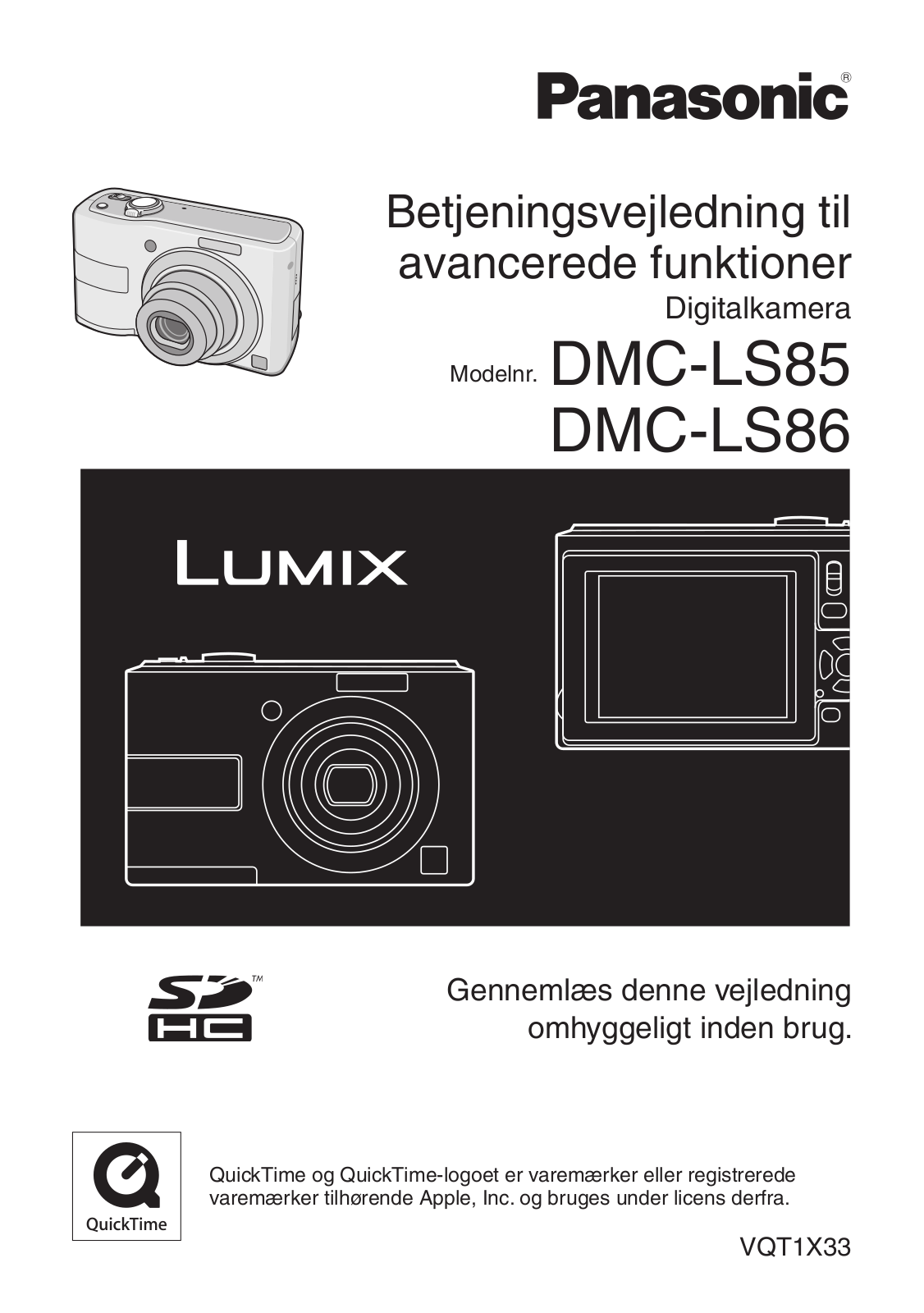 PANASONIC DMCLS86, DMCLS85 User Manual