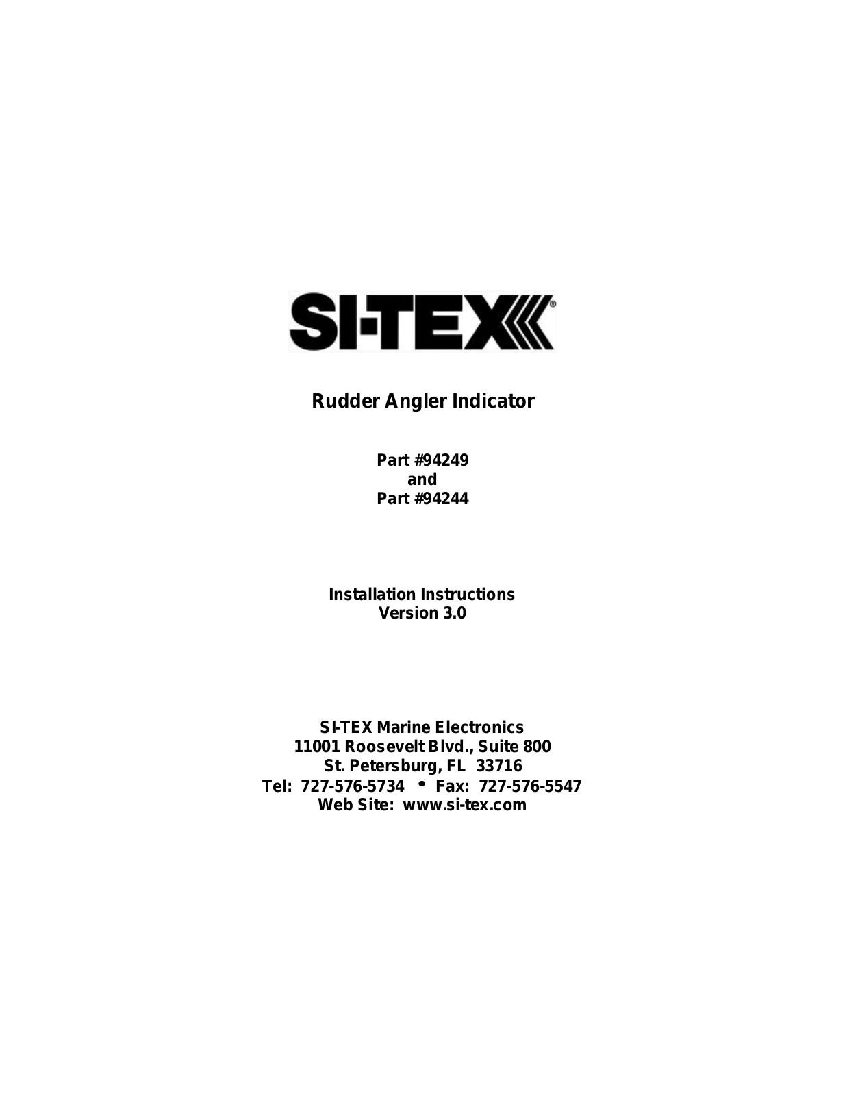 Si-tex SRA-1 User's Manual