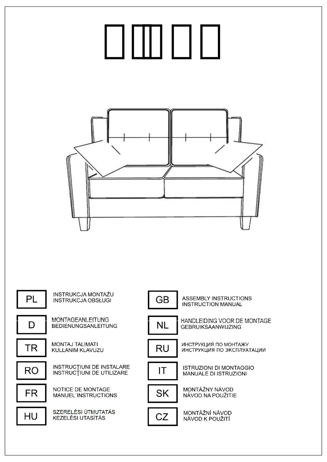 Home affaire Dione Assembly instructions