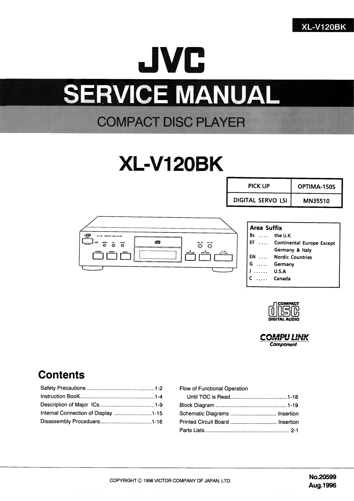 JVC XLV-120-BK Service manual