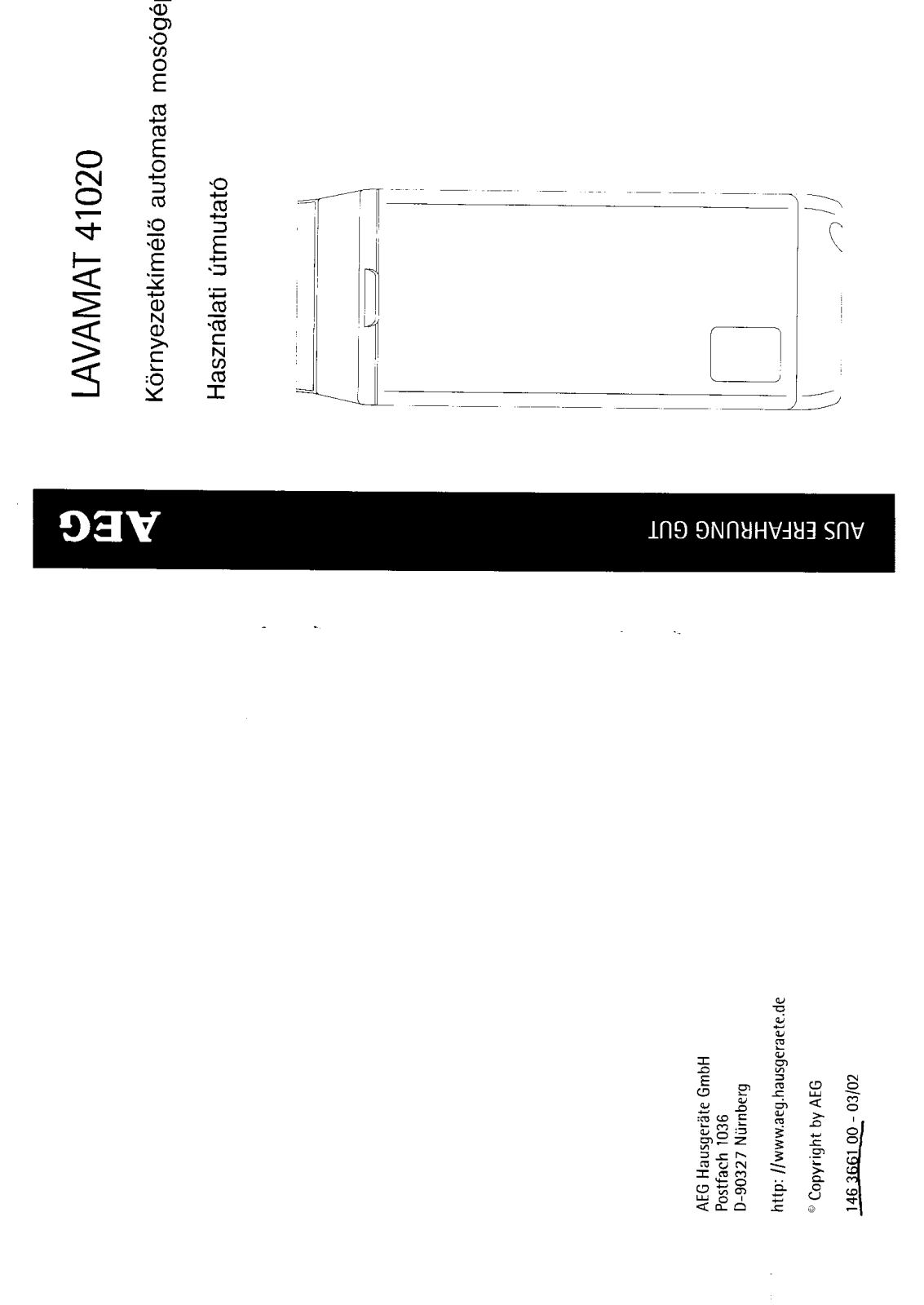 AEG LAVAMAT 41020 User Manual