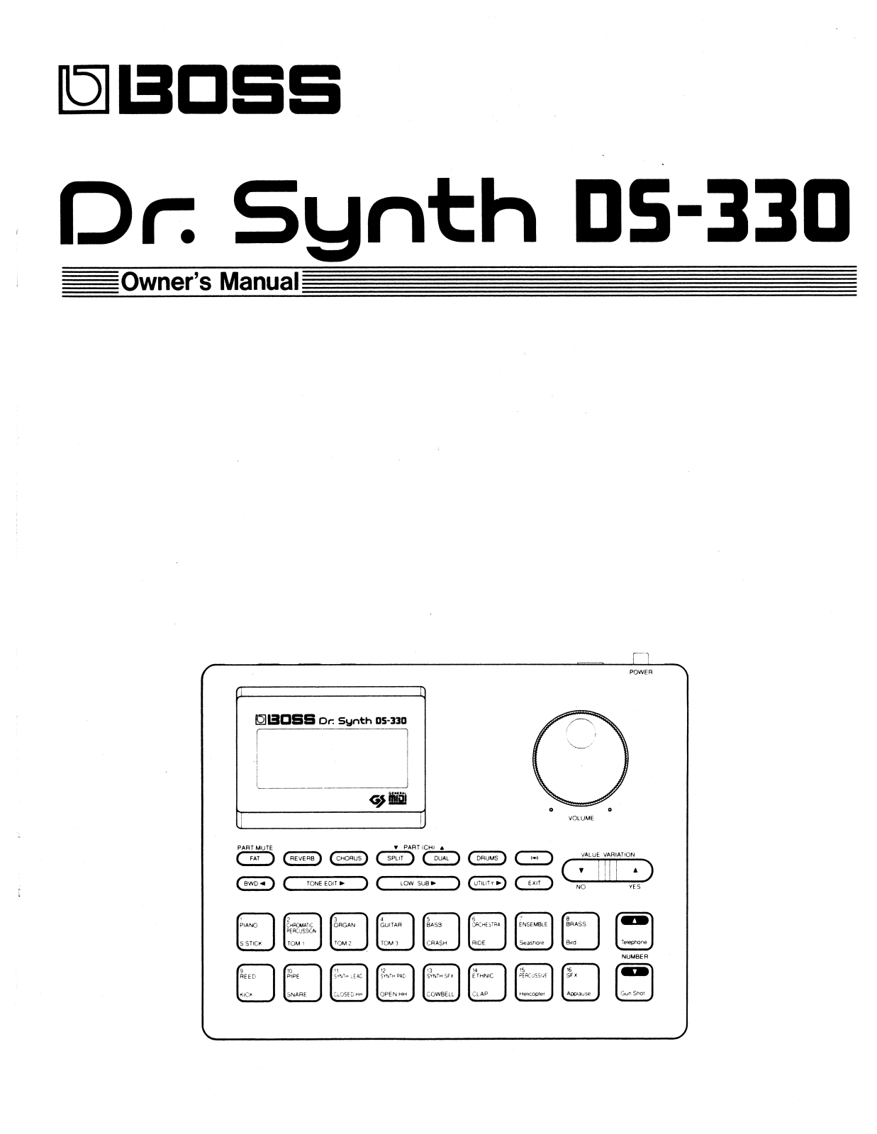 Roland Corporation DS-330 Owner's Manual