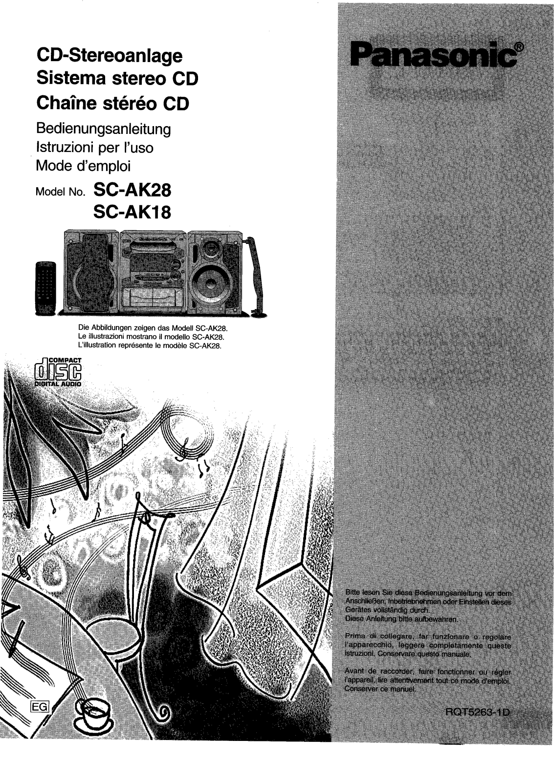 Panasonic SCAK18, SC-AK28 User Manual