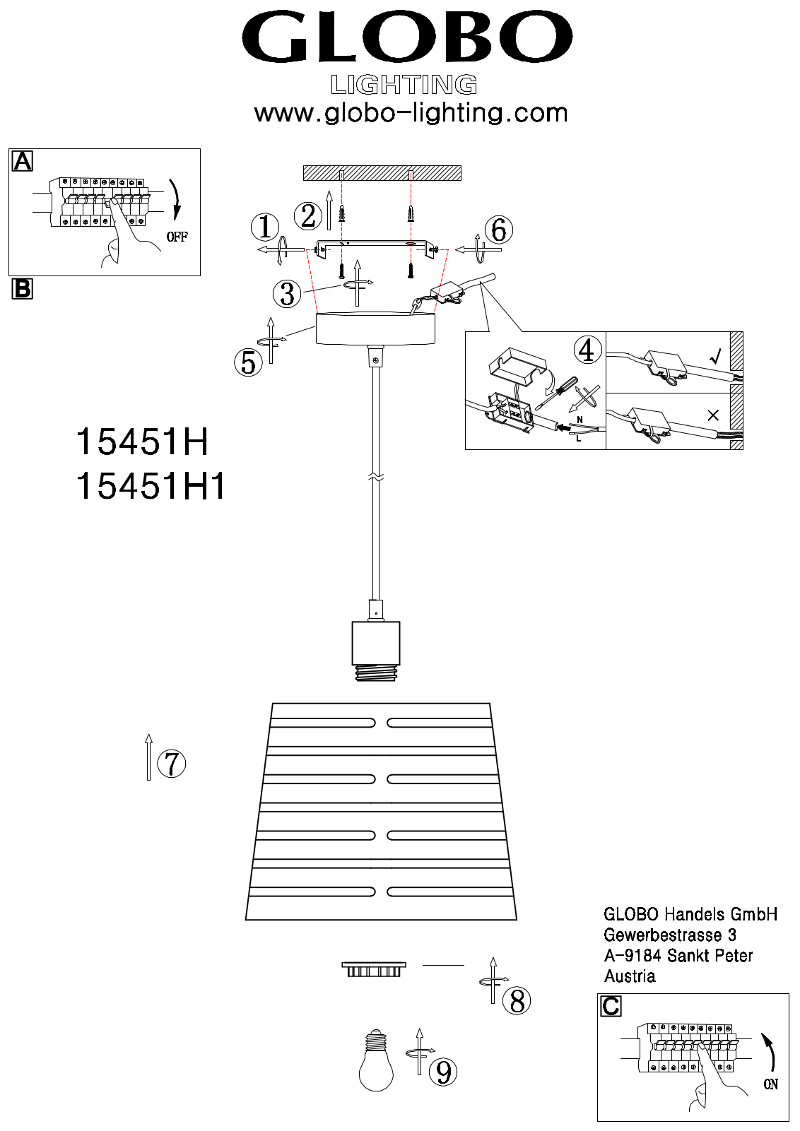 GLOBO 15451H User guide - ManualMachine.com