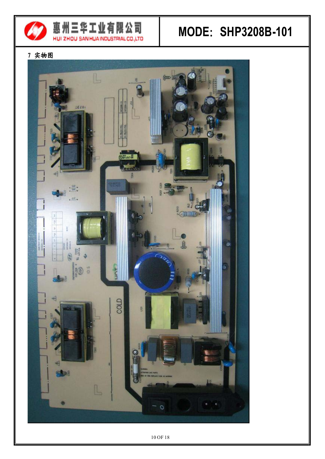 TCL LCD-32M95HD, Fuente SHP3208B-101 Schematic