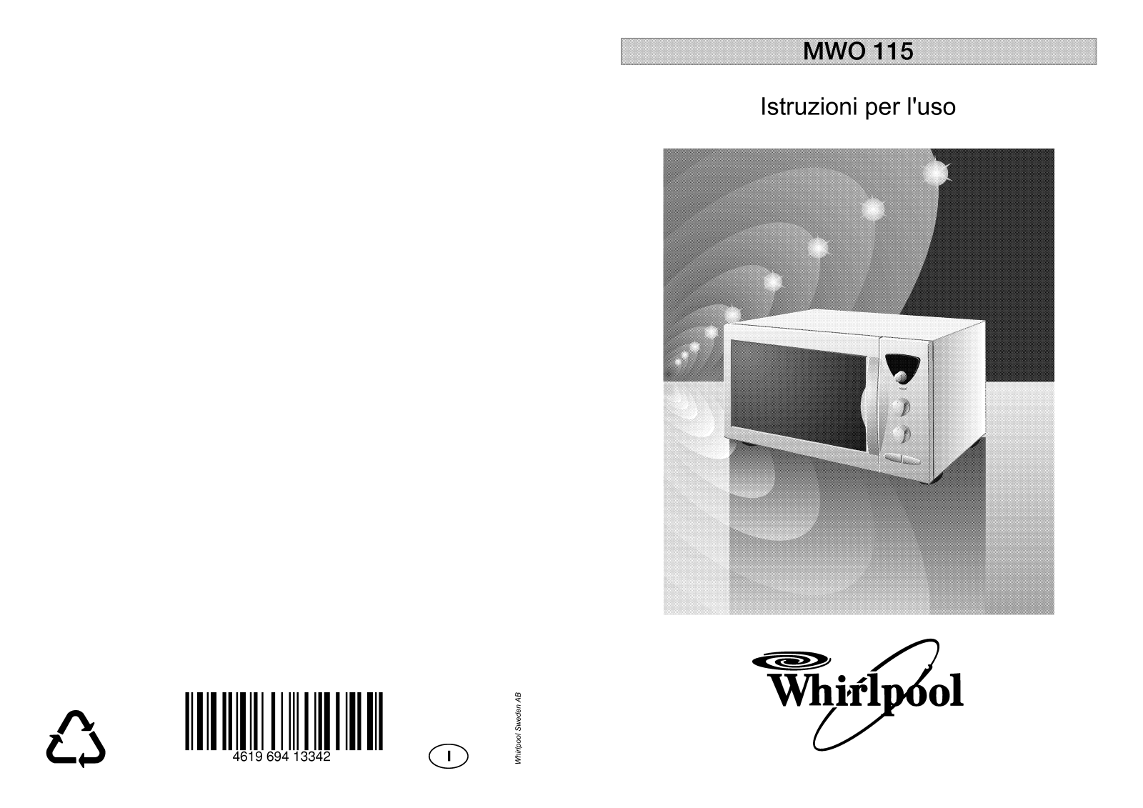 Whirlpool AVM 414/1 WH WP, AVM 414/WH, MWO 115/1/WH User Manual