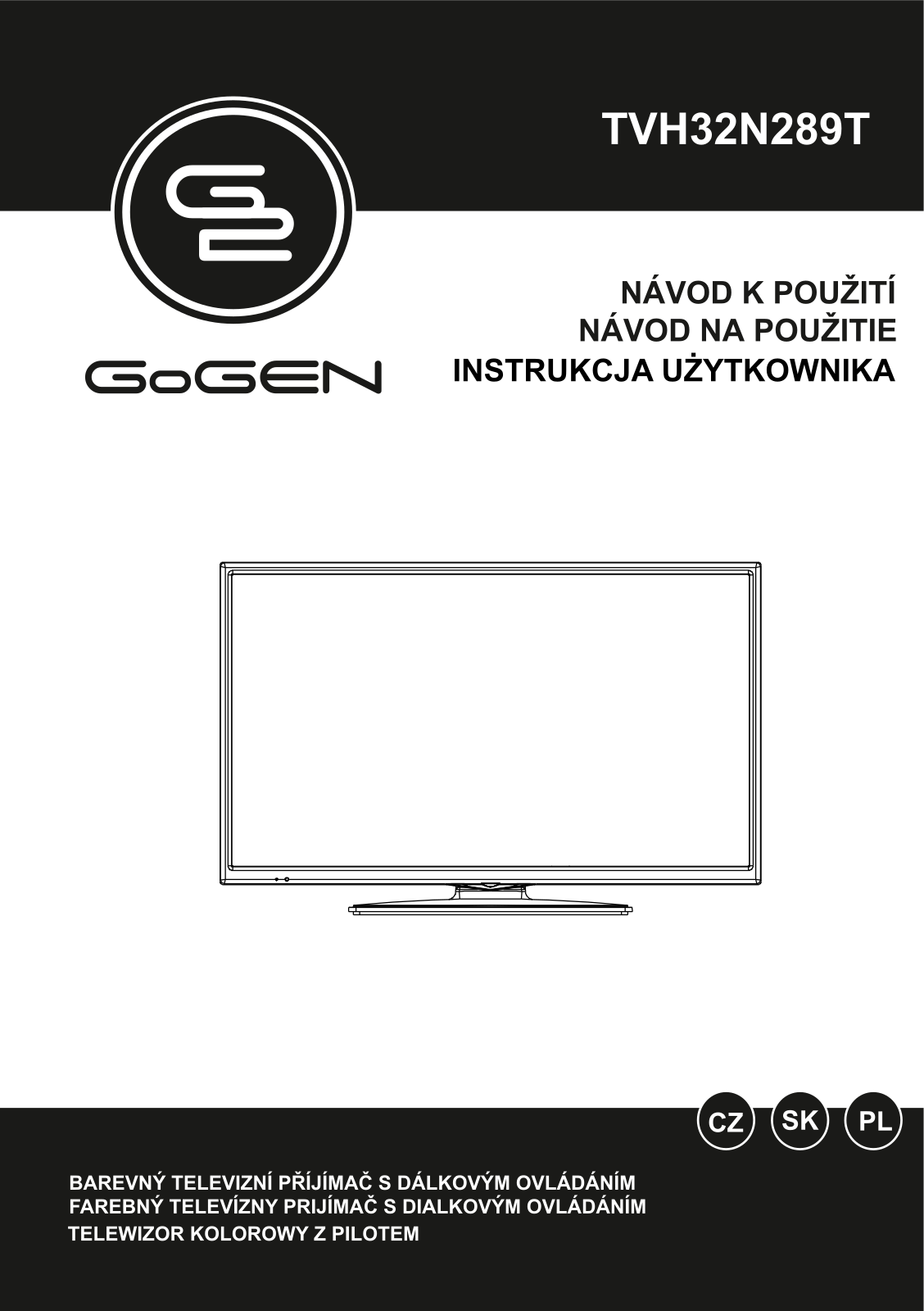 GoGEN TVH 32N289T User Manual