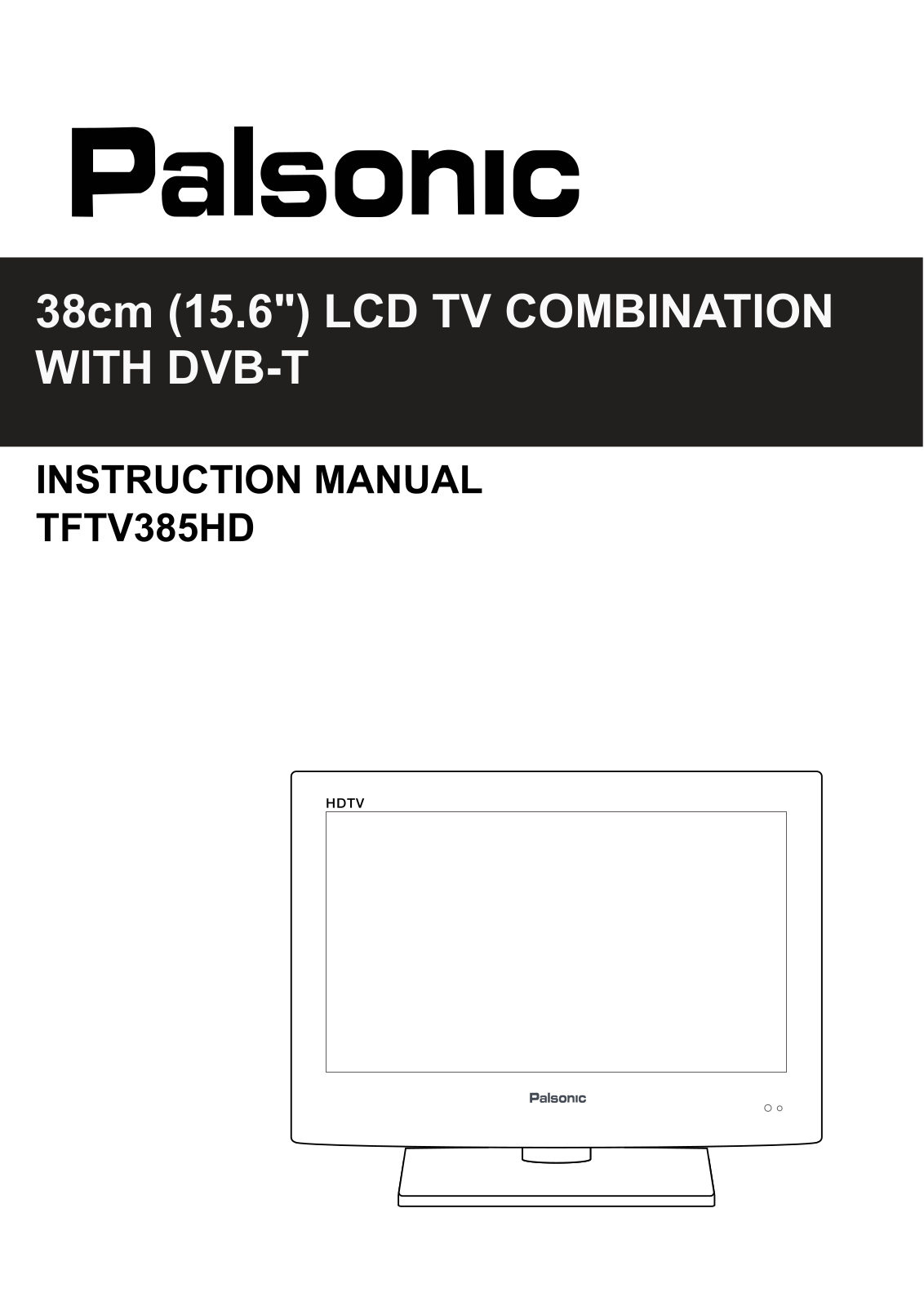 Palsonic TFTV385HD Owner Manual