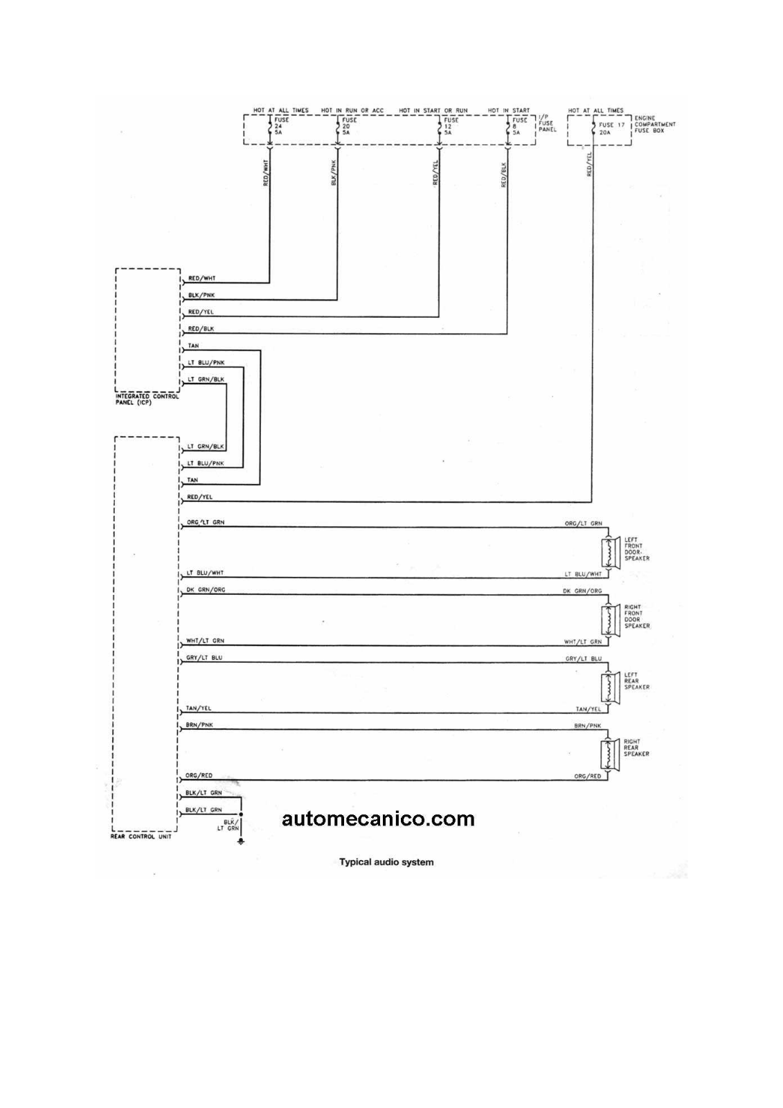 FORD Taurus 22-29 dtaur22 Diagram