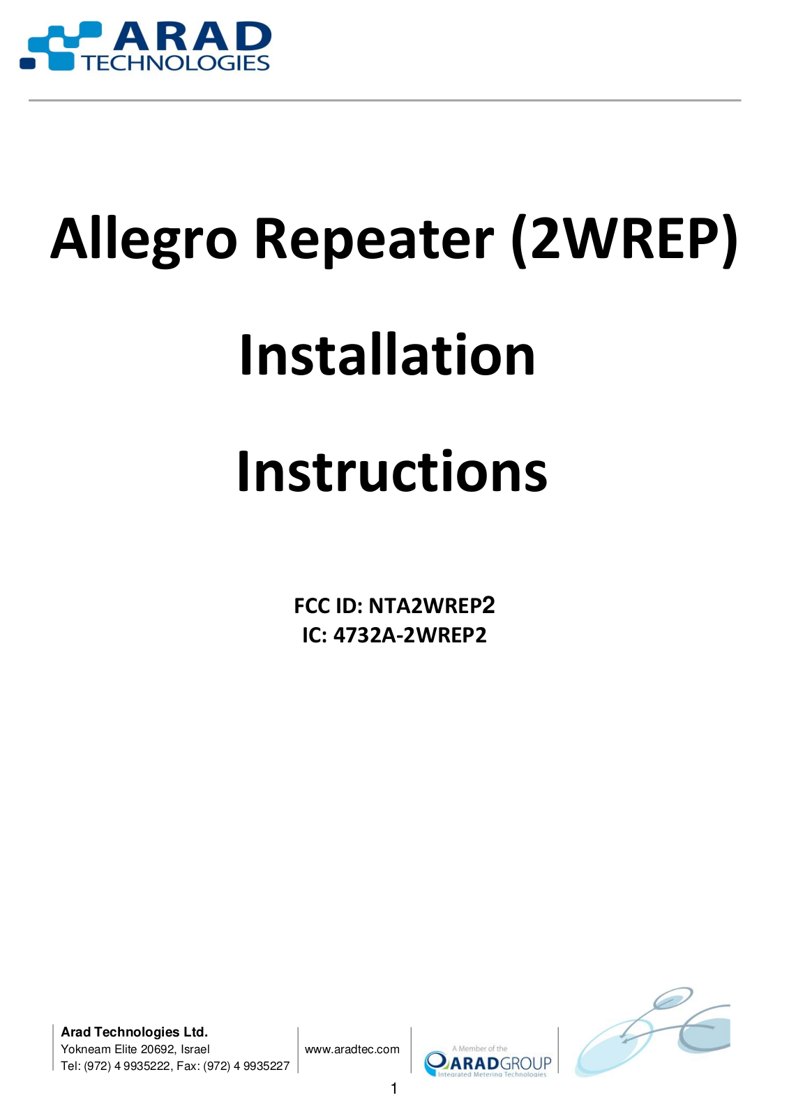 Telematics Wireless 2WREP2 Users Manual