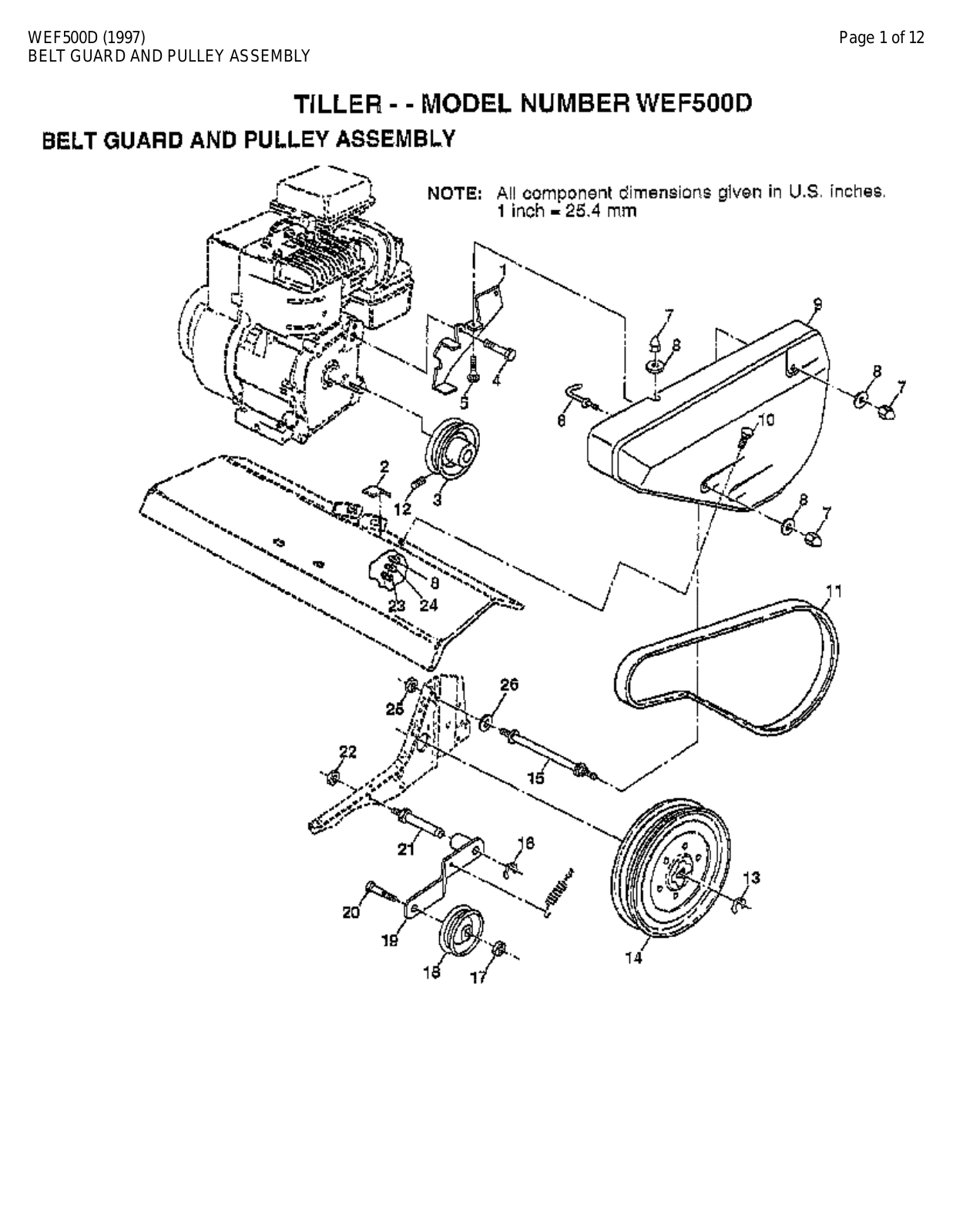 AYP WEF500D Parts List