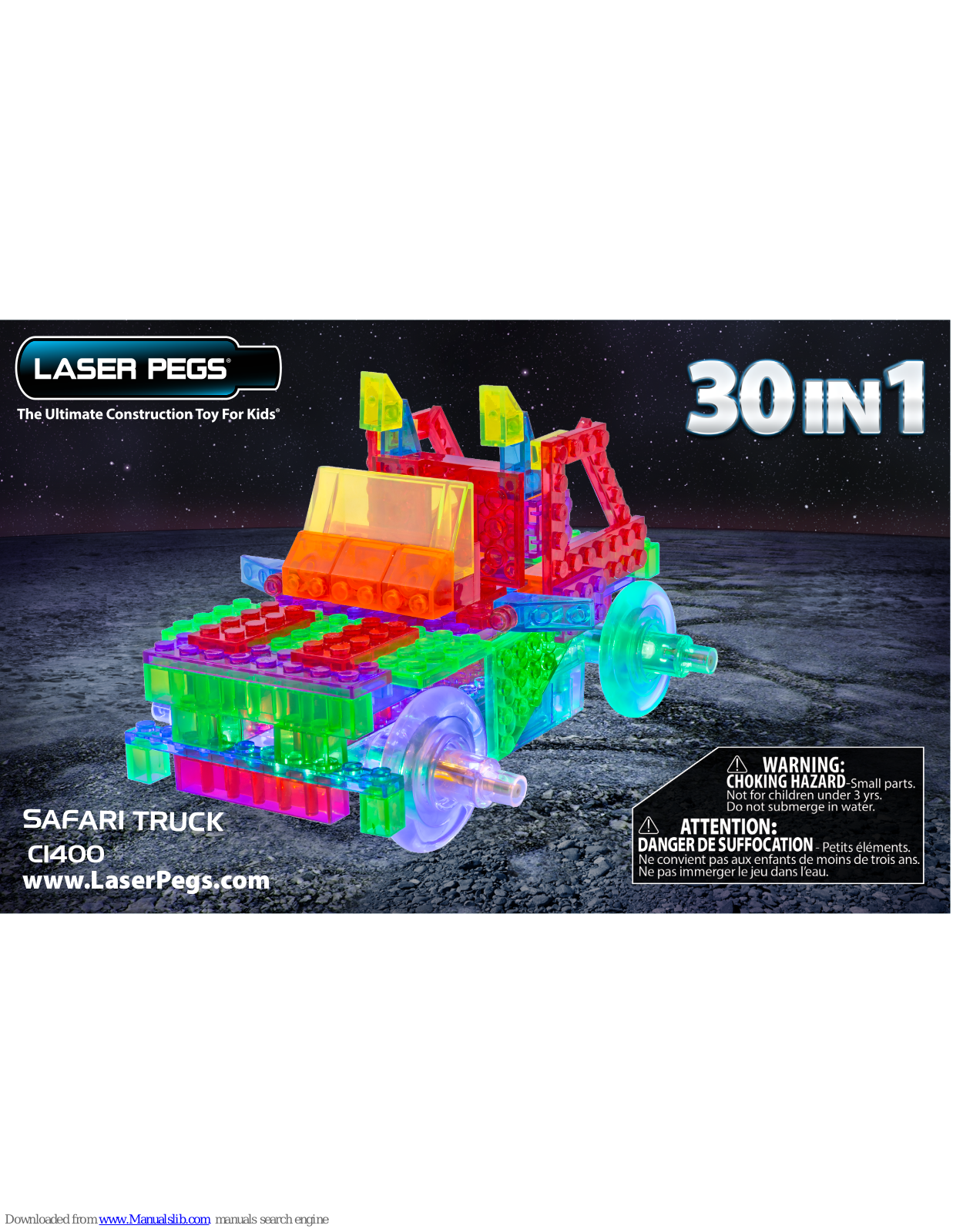 Laser Pegs SAFARI TRUCK CI400 Assembly Manual