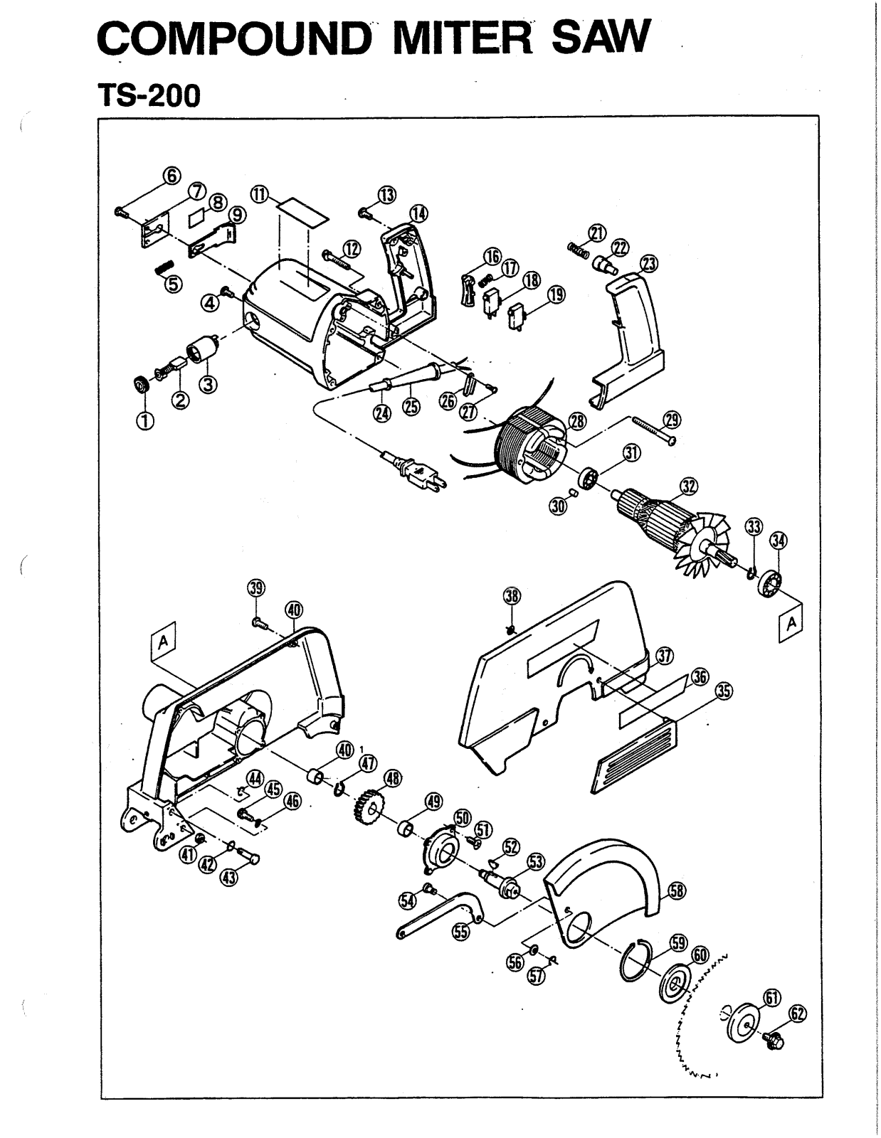 Ryobi TS200 User Manual