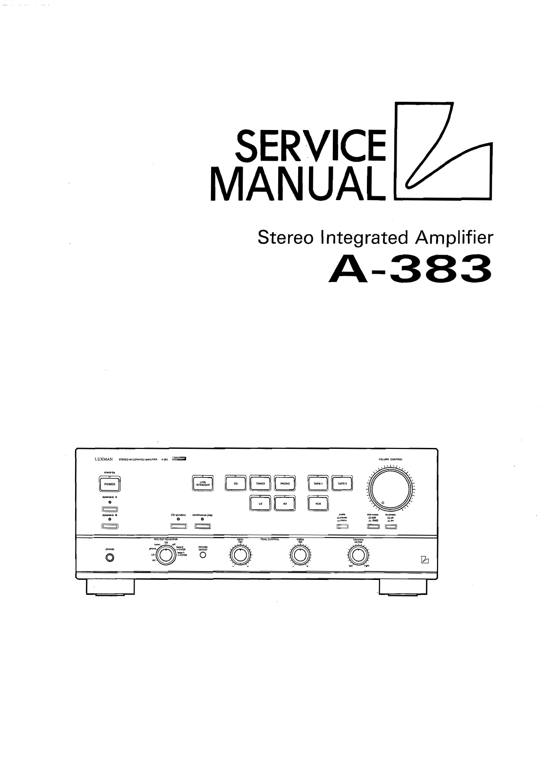 Luxman A-383 Service Manual