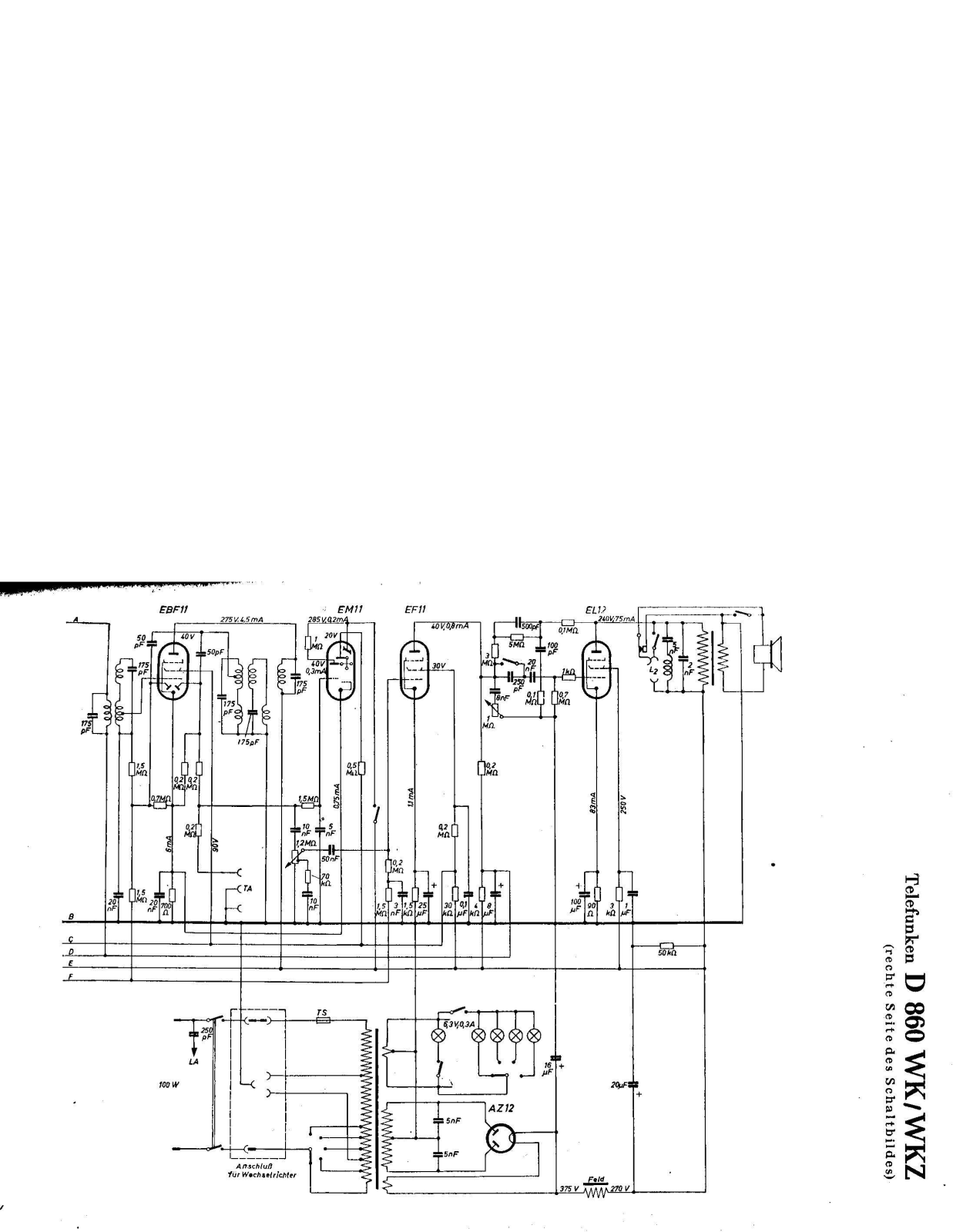 Telefunken D 860 WK, D 860 WKZ Service manual