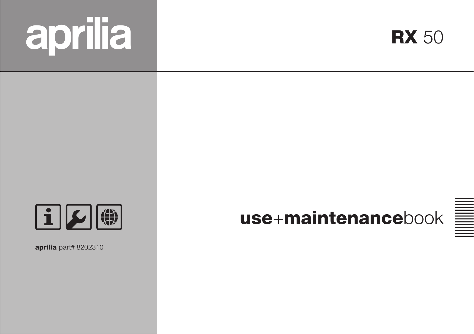 Aprilia RX 50 User Manual