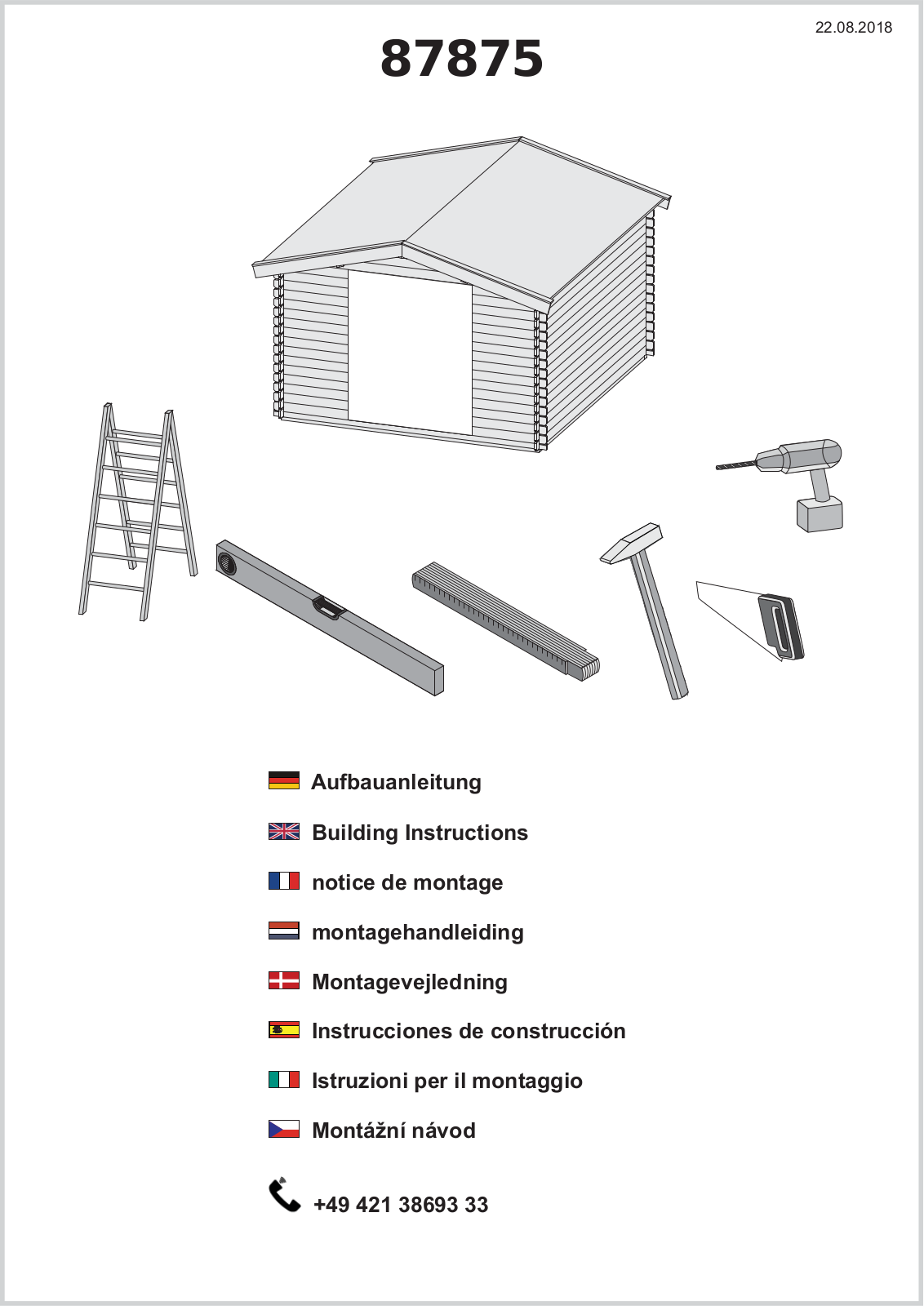 Karibu 87875 Assembly instructions