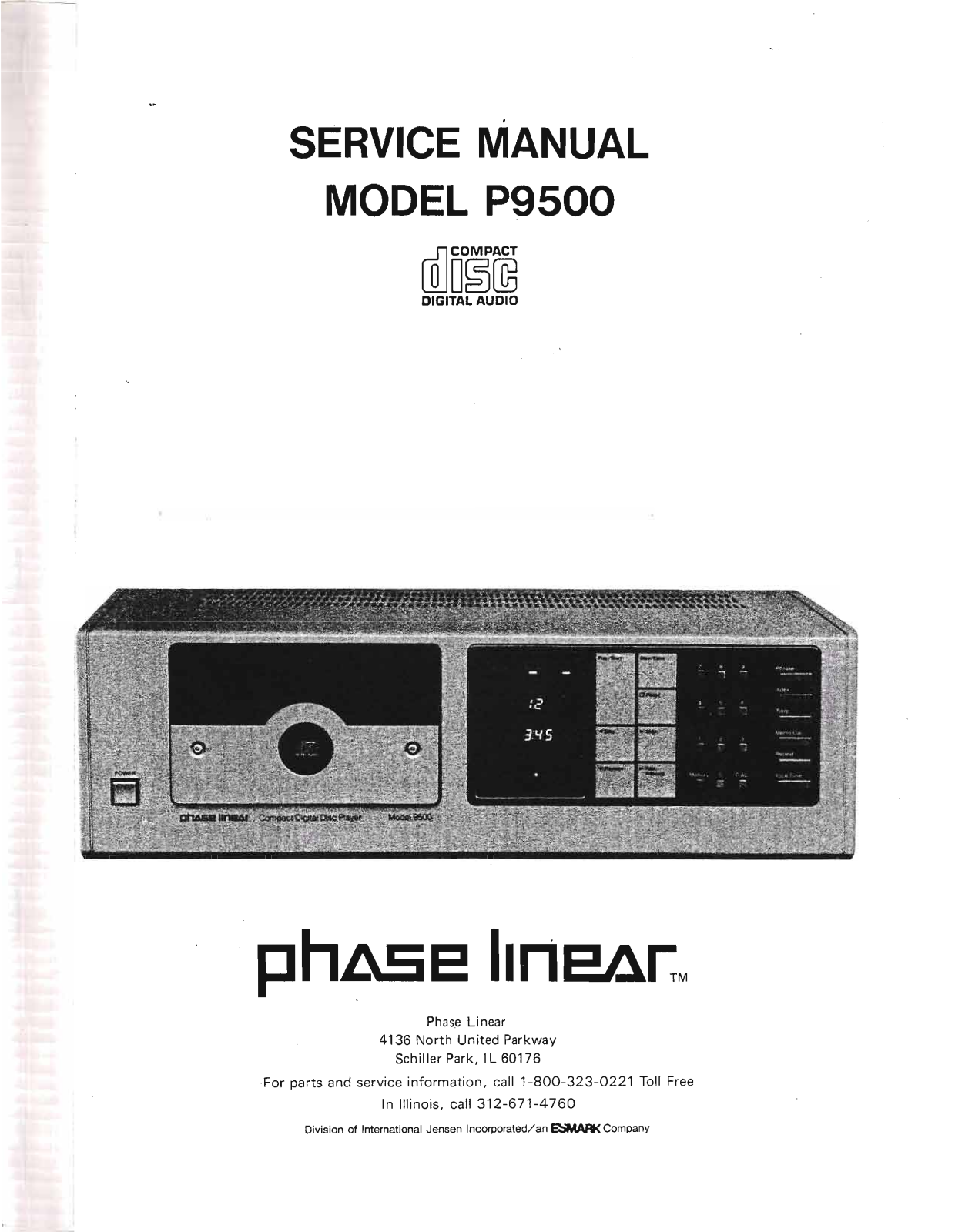 Phase Linear P-9500 Service Manual