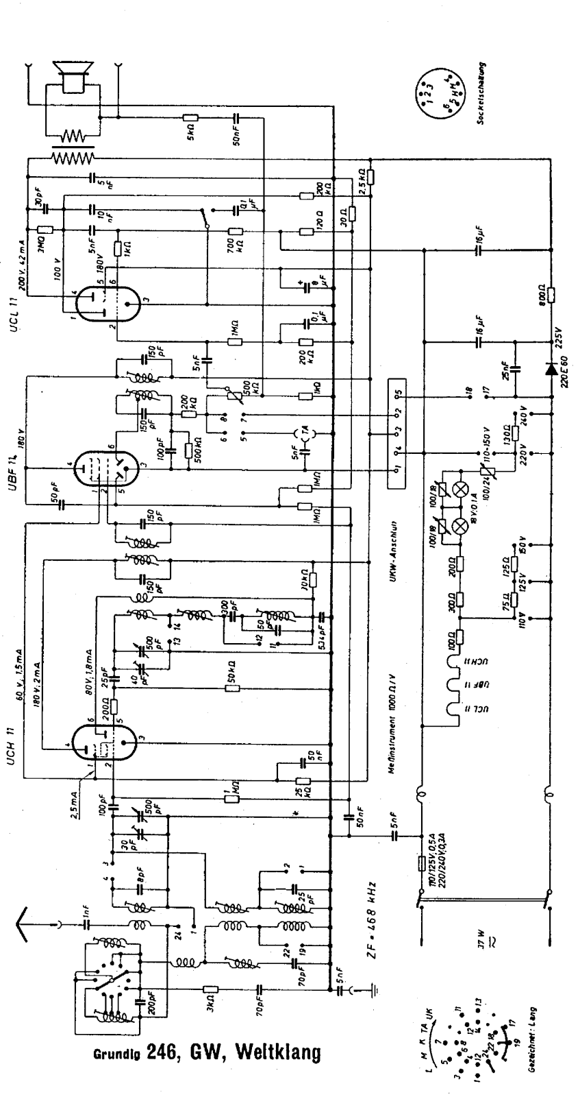 Grundig 246-GW Schematic