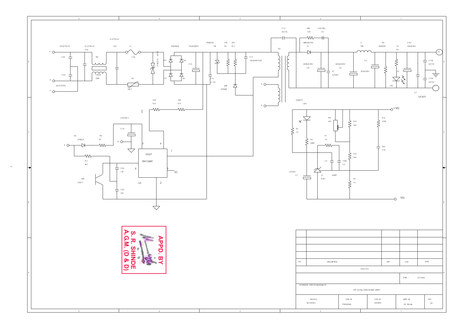 VOLTCRAFT FSP 1207 Drawing