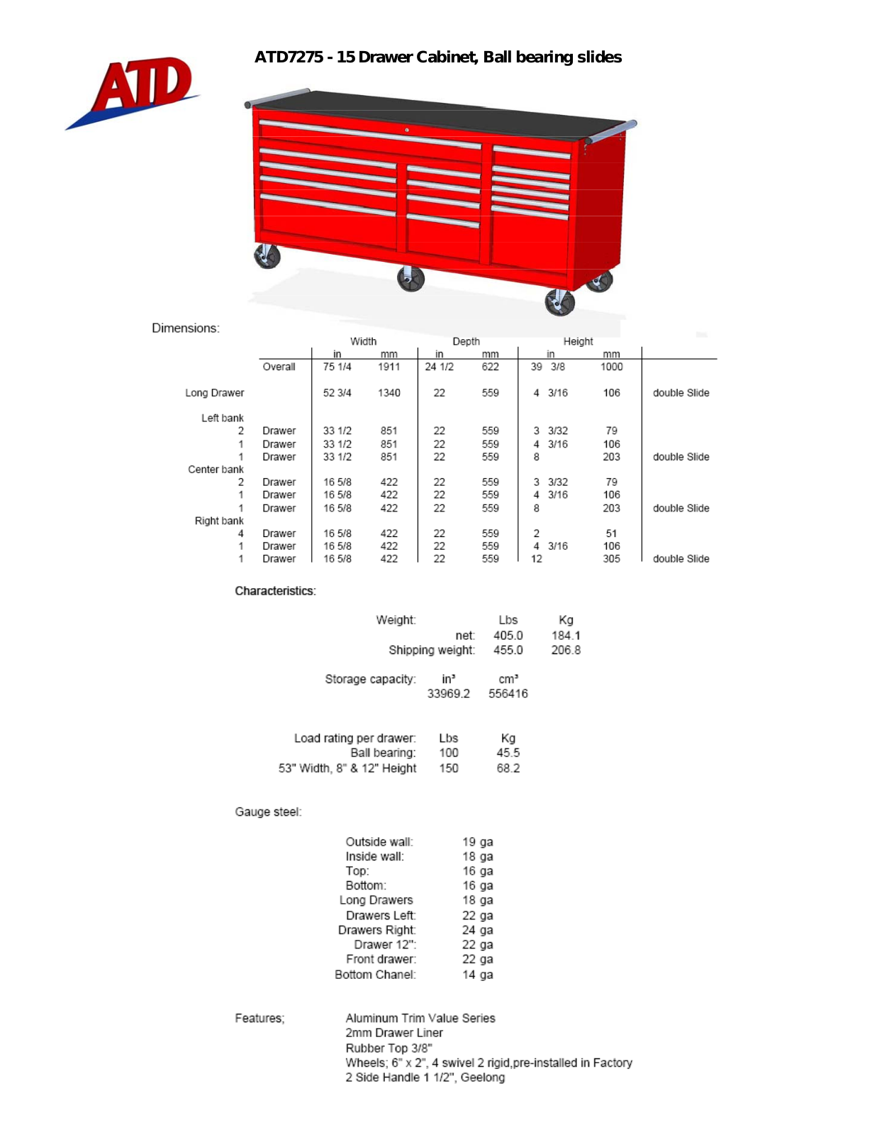 ATD Tools ATD-7275 User Manual