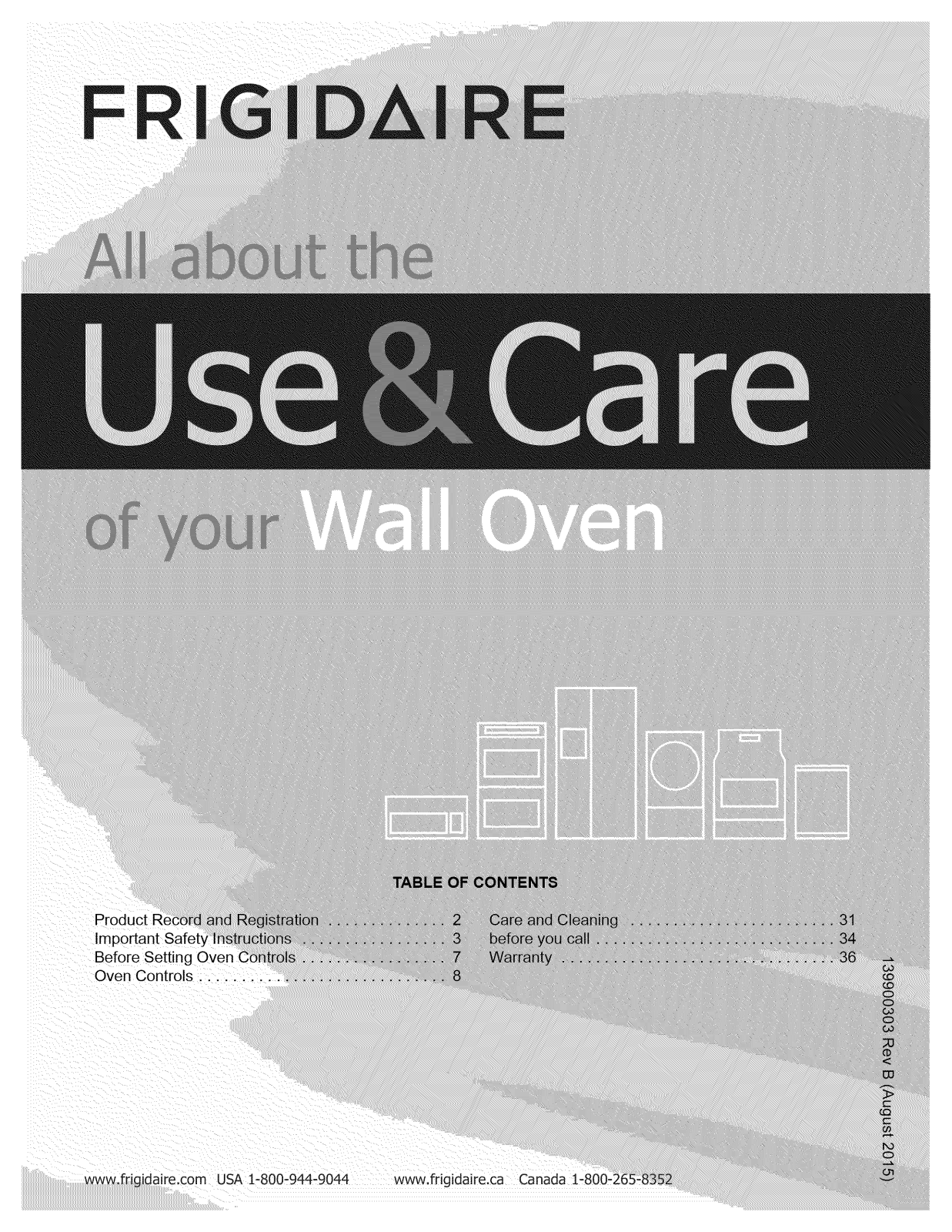 Frigidaire FPEW3085PFC, FPEW3085PFB, FPEW3085PFA, FPEW2785PFB, FGEW3065PWG Owner’s Manual