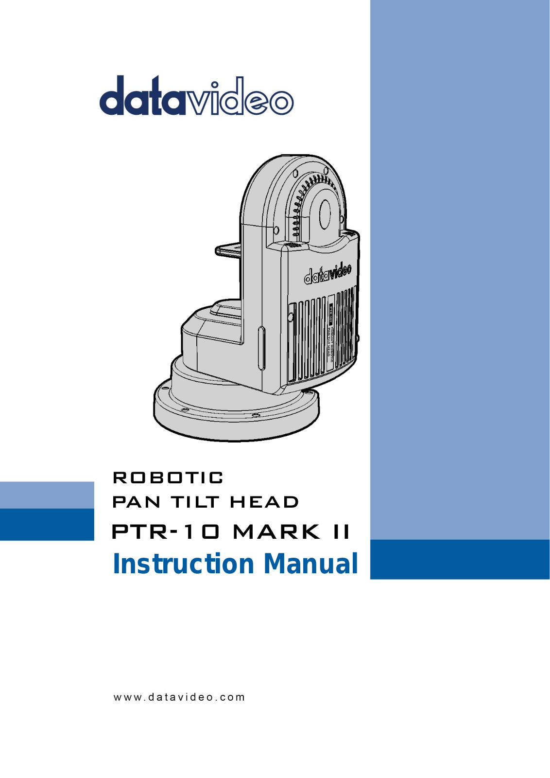 Datavideo PTR-10 MARK II Instruction Manual