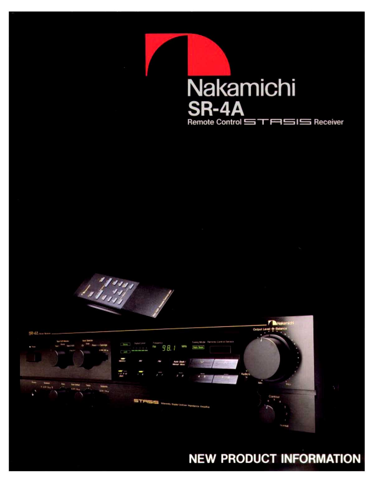 Nakamichi SR-4-A Brochure