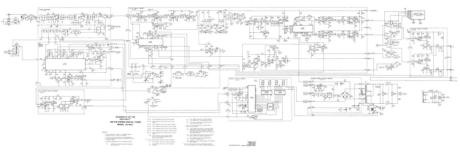 Heathkit AJ1600 Schematic