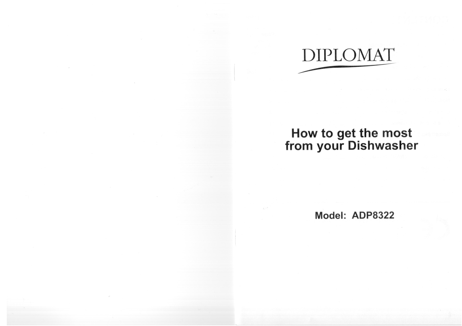 Diplomat ADP8322 Manual