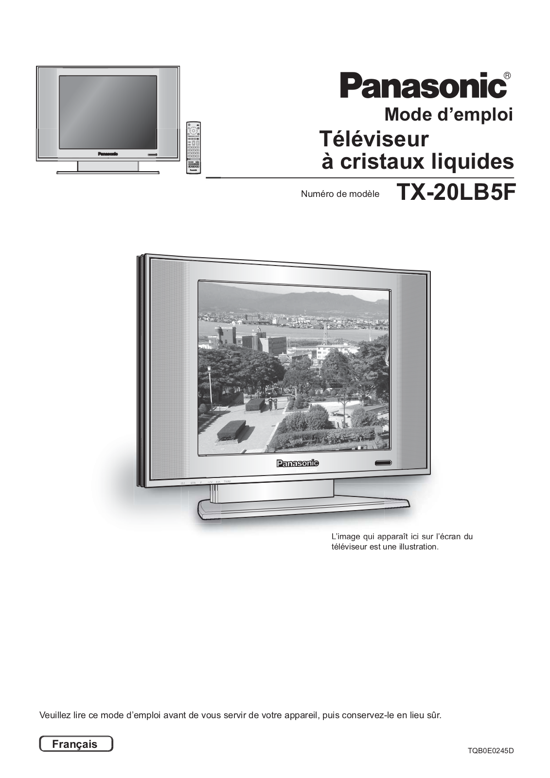 PANASONIC TX-20LB5F User Manual