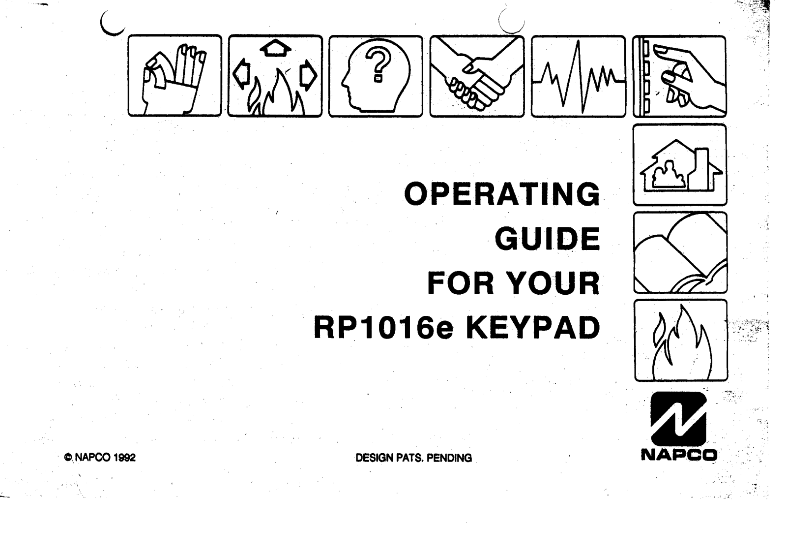 NAPCO RP1016e Operating Manual