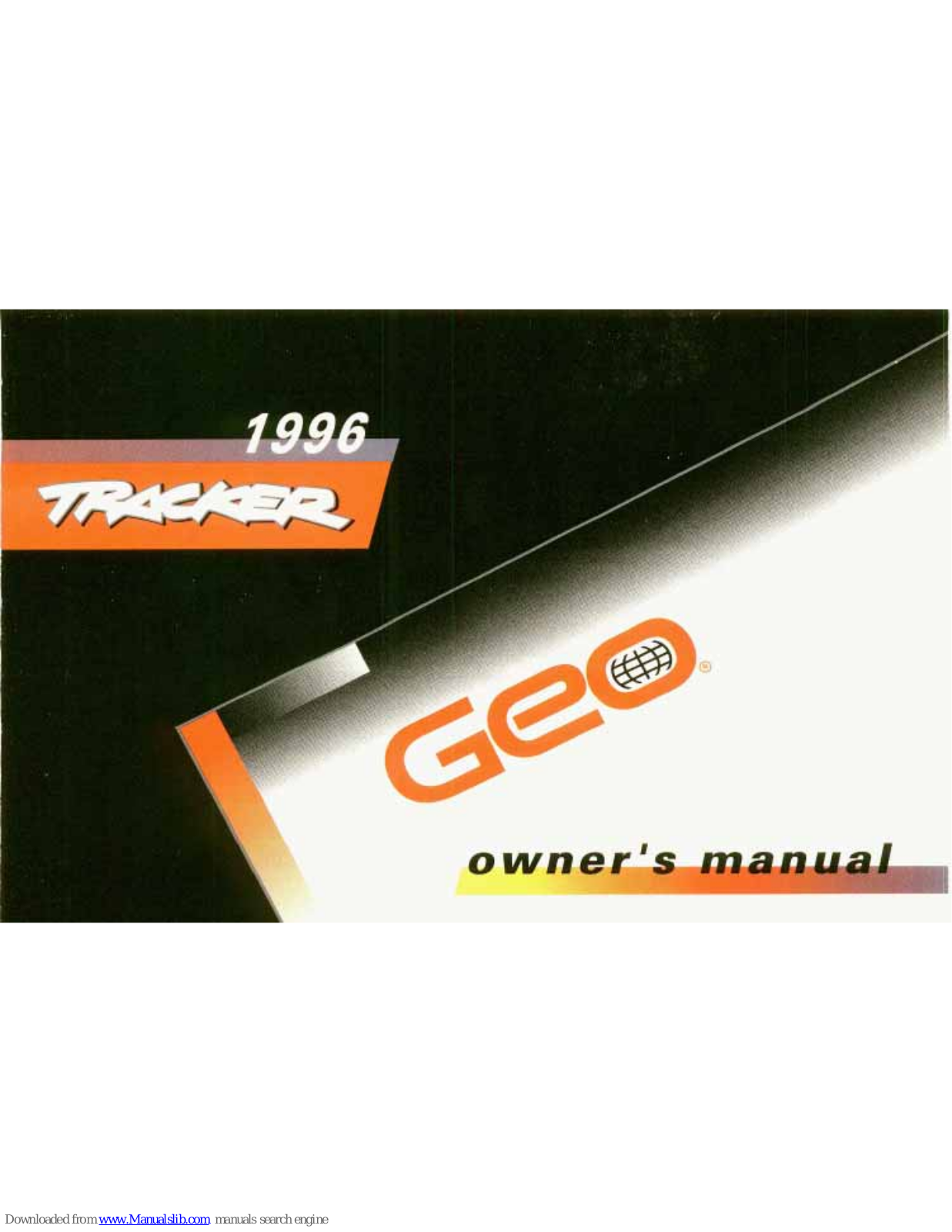 Geo TRACKER 1996, 1996 Geo Tracker User Manual - ManualMachine.com