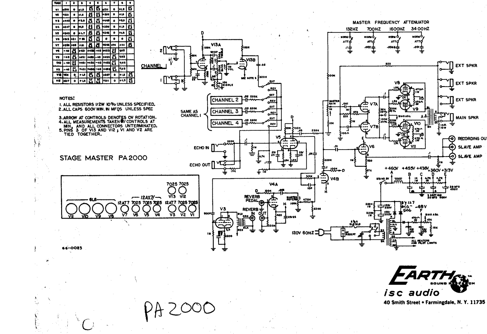 Earth pa2000 schematic