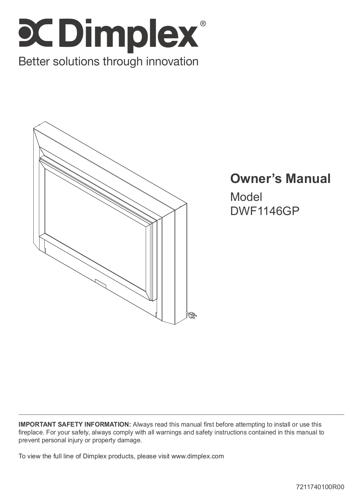 Dimplex DWF1146GP User Manual