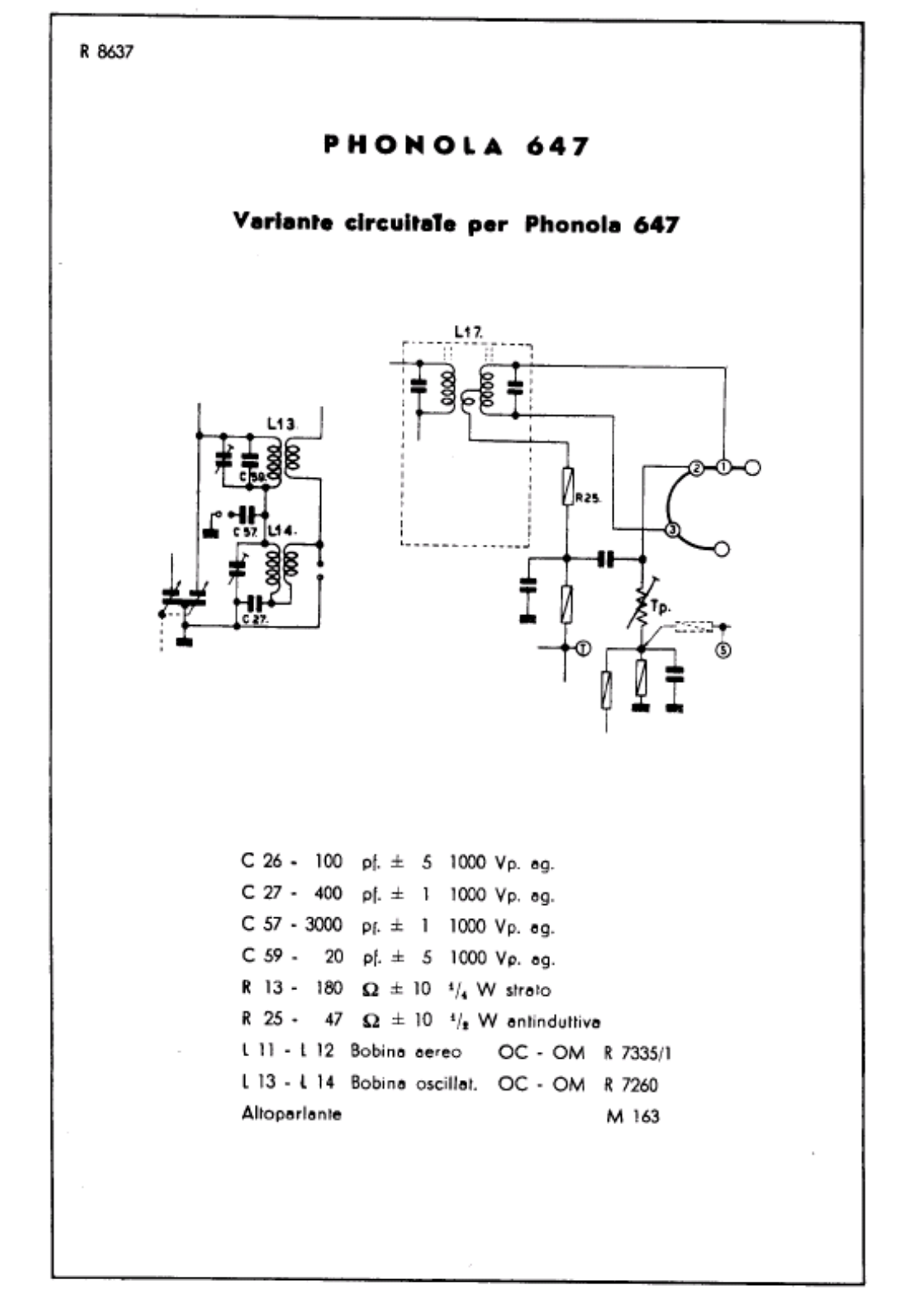 Phonola 647 schematic - ManualMachine.com