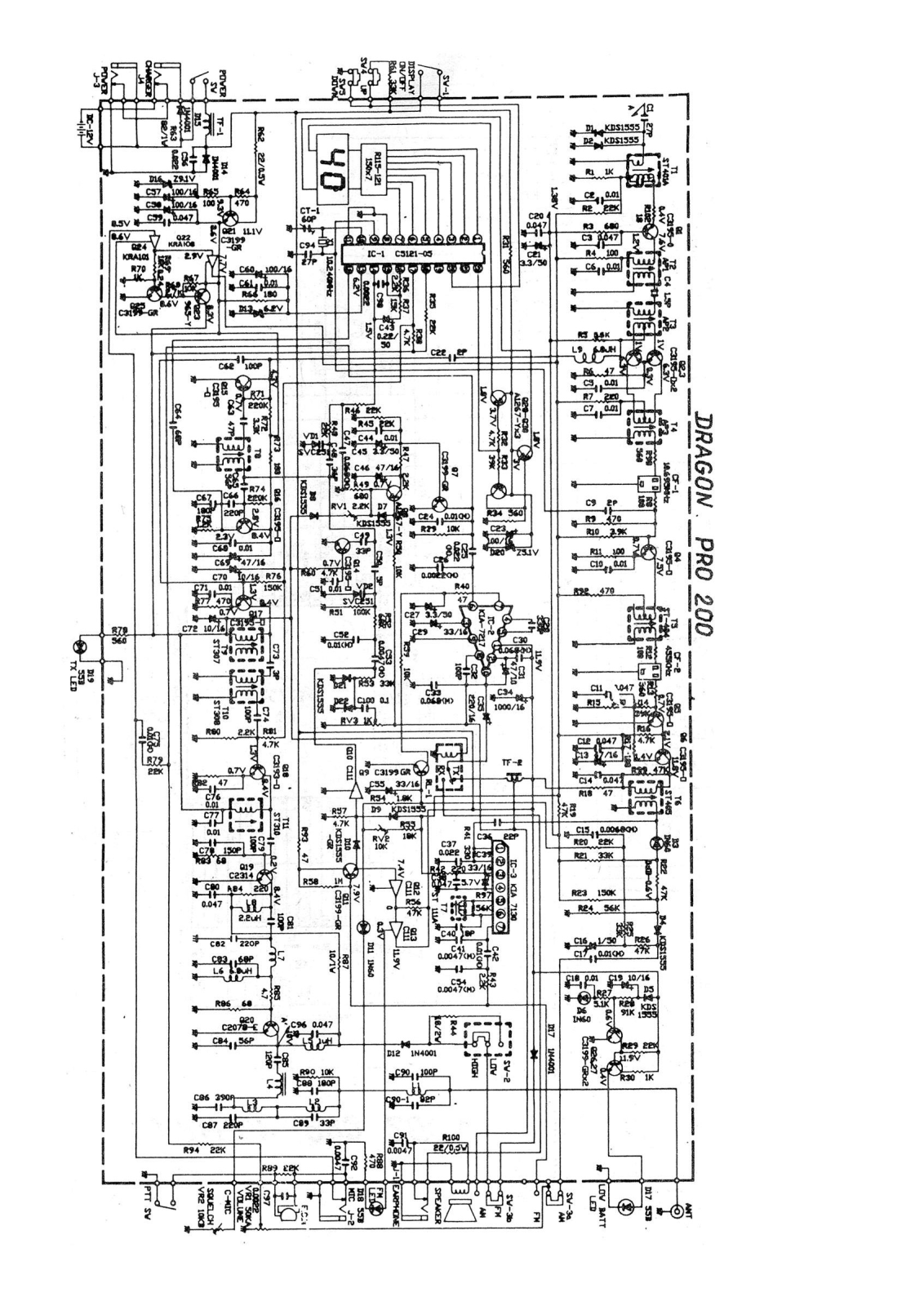 Dragon Pro 200 Schematic