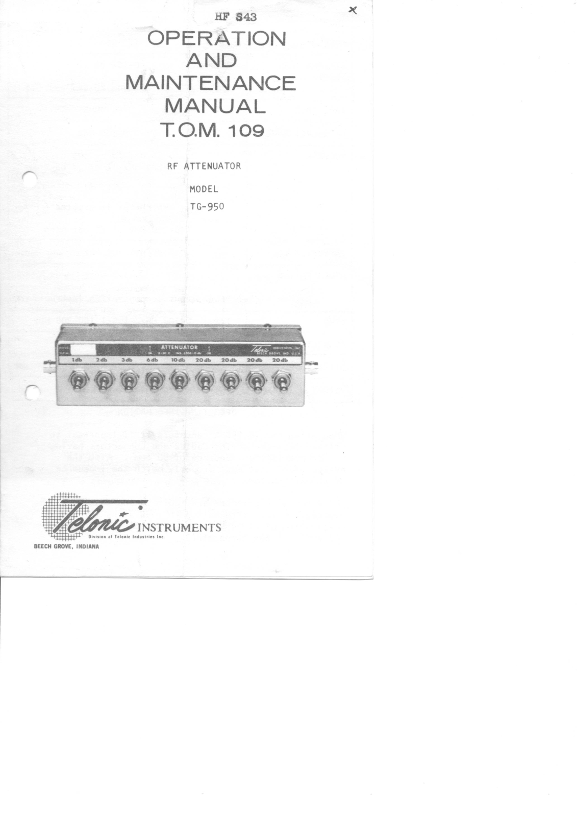 Telonic 950 schematic